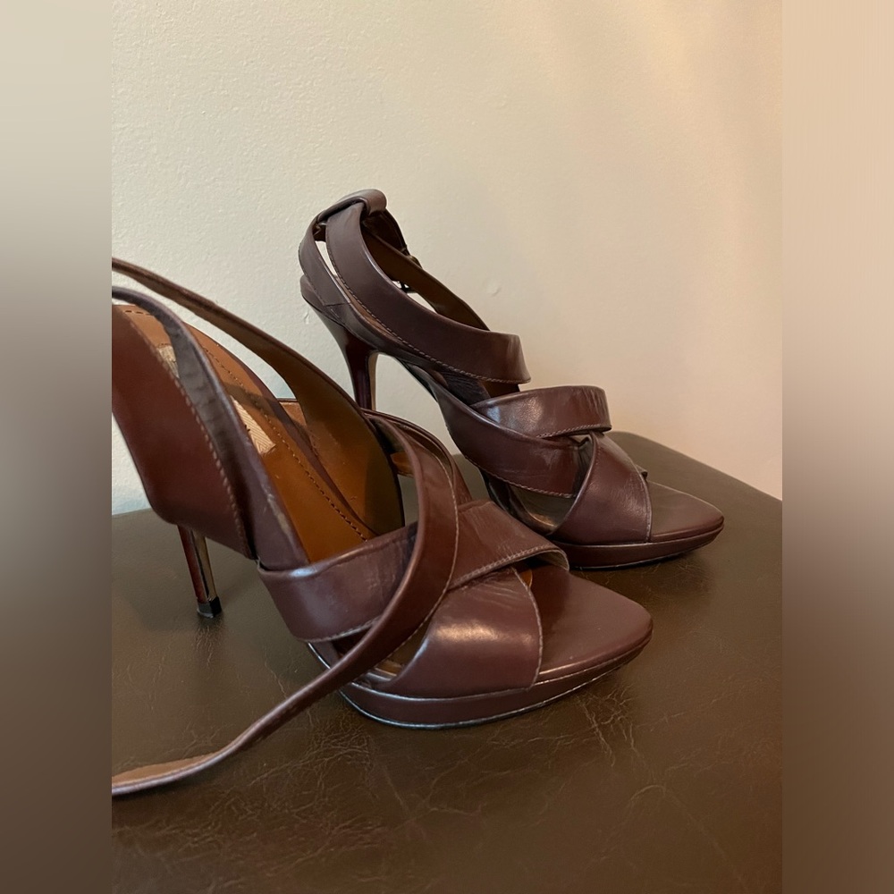 Zara size 38 platform high heel sandal